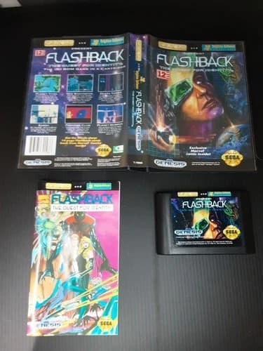 Sega Genesis Flashback The Quest For Identity 1993 US Gold Marvel Comics