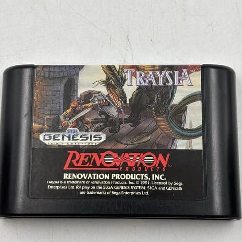 Traysia (Sega Genesis) Authentic Cart Only Tested Working