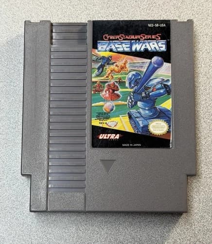 Cyber Stadium Series Base Wars - NES Nintendo Game Cartridge Tested Authentic