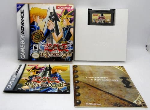 Yu-Gi-Oh The Sacred Cards GBA Gameboy Advance In box w/manual NO cards Authentc