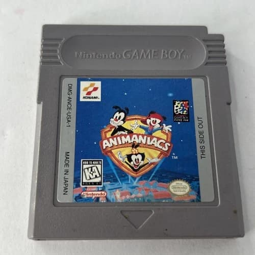 Animaniacs (Nintendo Game Boy, 1995) Konami Game Cartridge Authentic ~ TESTED