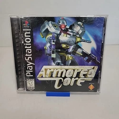 Armored Core Playstation 1 PS1 Black Label Great Condition All Original