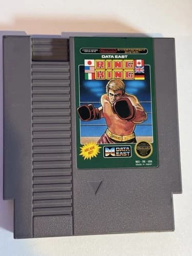 Ring King Nintendo NES 1987 Video Game Tested As Shown. Nice Label