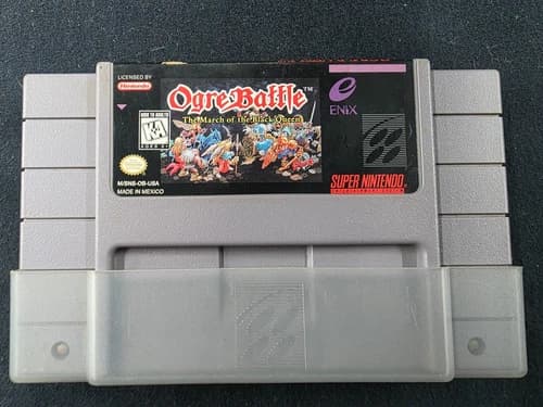 Ogre Battle: The March of the Black Queen (1993 SNES) Tested & Working/Game Only