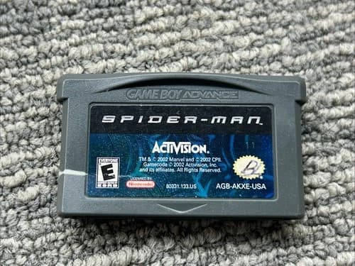 Spider-Man (Nintendo Game Boy Advance GBA, 2002) GBA Tested Mint Rare Retro SPM