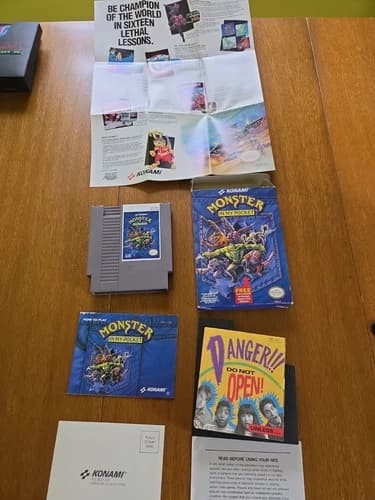 Monster In My Pocket Nintendo NES 1992 Cib Complete Box Inserts