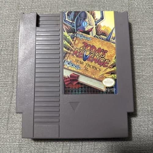 Nintendo Entertaiment System NES Star Tropics 2 Zodas Revenge Cartridge