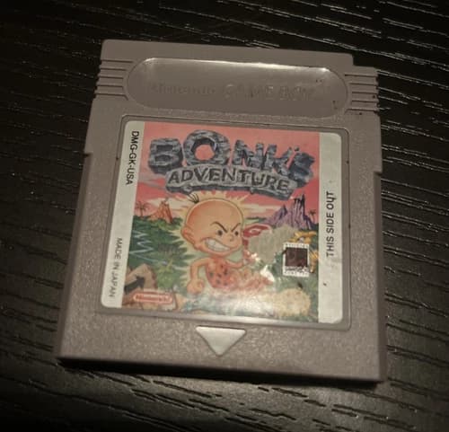 Bonk's Adventure Nintendo Game Boy GB Authentic