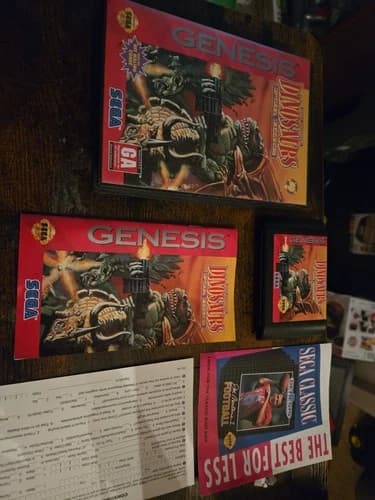 Dinosaurs for Hire (Sega Genesis, 1993) Cib Complete