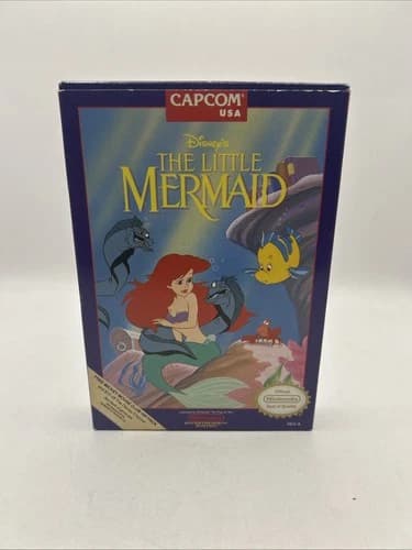Disney's The Little Mermaid (Nintendo NES, 1991) - CIB Complete with Protector