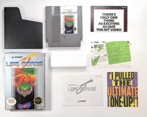 Life Force Nintendo NES complete in box authentic