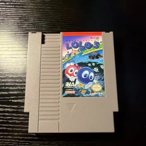Adventures of Lolo 3 NES Nintendo Entertainment System 1991 Authentic Tested