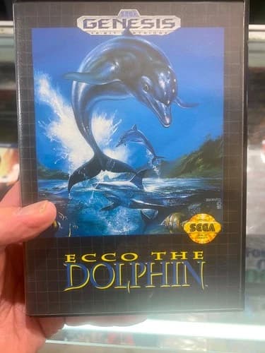 Ecco the Dolphin Sega Genesis Original Complete CIB