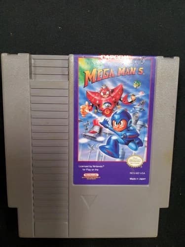 Mega Man 5 Nintendo NES Cartridge