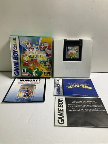 Game and Watch Gallery 3 Nintendo Gameboy Color GBC - 100% Complete - Authentic!