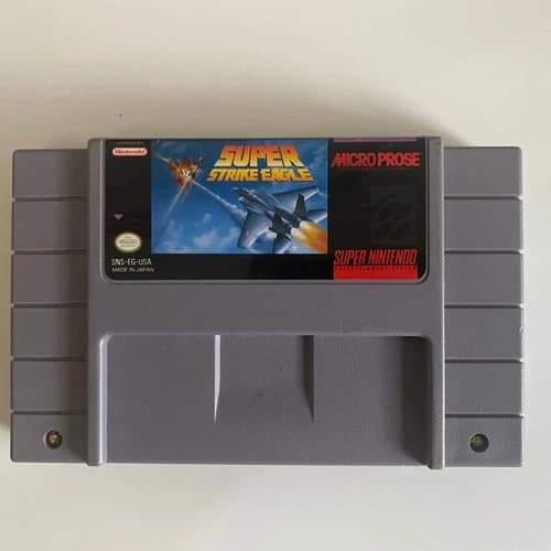 Super Strike Eagle Super Nintendo Video Game Flight Combat SNES Shooter