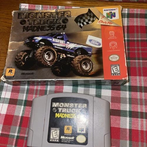 Monster Truck Madness 64 (Nintendo 64 N64)Tested - Authentic