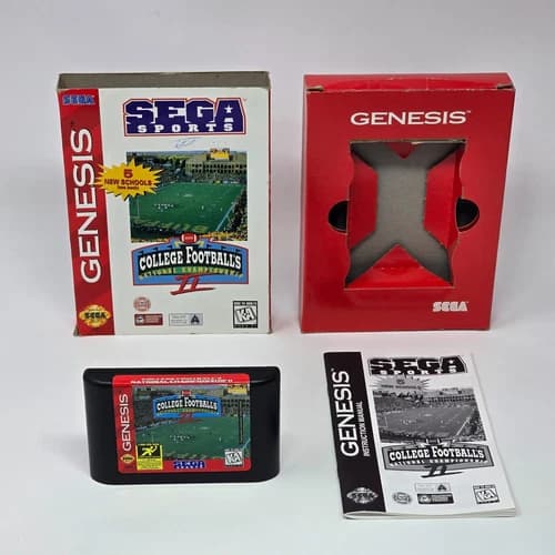 College Football's National Championship II (Sega Genesis) Cardboard CIB TESTED