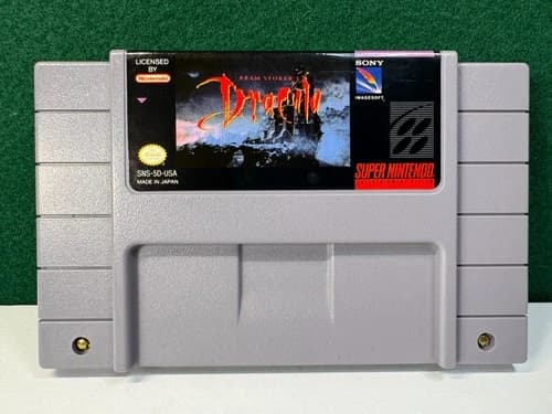 Bram Stoker's Dracula (Super Nintendo SNES, 1993) Authentic. Great Labels!