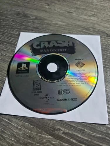 Crash Bandicoot (Sony PlayStation 1, 1996) PS1 Disc Only TESTED