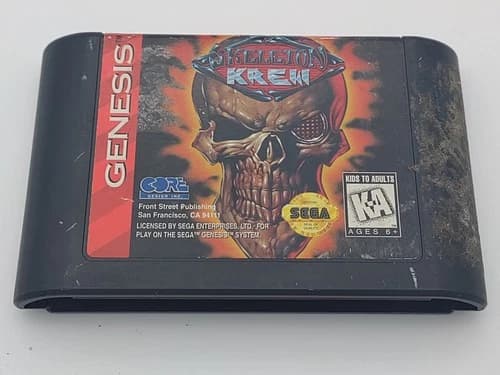 Sega Genesis Skeleton Krew Cartridge 1995 Authentic Cart Only