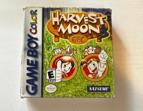 Harvest Moon GBC 3 (Nintendo Game Boy Color, 2001) CIB w/Manual and Inserts