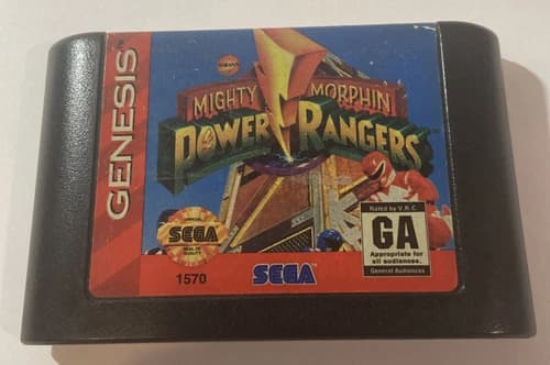 Mighty Morphin Power Rangers (Sega Genesis, 1994)- Tested