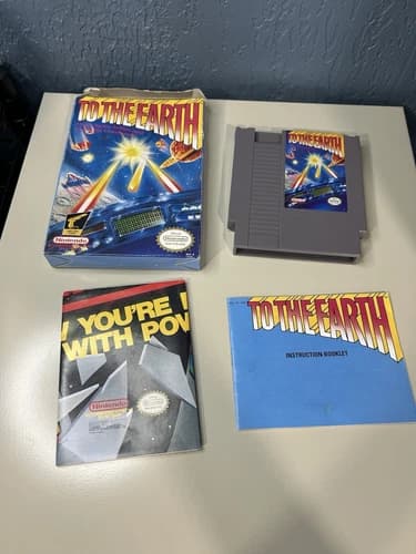 NES Nintendo To The Earth CIB With Protective Case