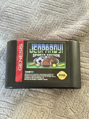 Jeopardy Sports Edition (Sega Genesis, 1994) Cartridge Only