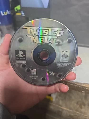 Twisted Metal PS1 Sony PlayStation 1 1995 Disc Only Tested Works Light Scratches