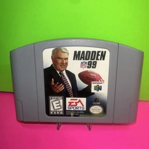 Madden 99 (Nintendo 64, 1998) N64 NFL*Authentic*Cartridge Only ~Tested~VGC