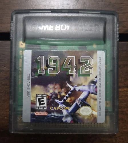1942 - Nintendo Game Boy Color - Cartridge - Authentic - Tested - Working