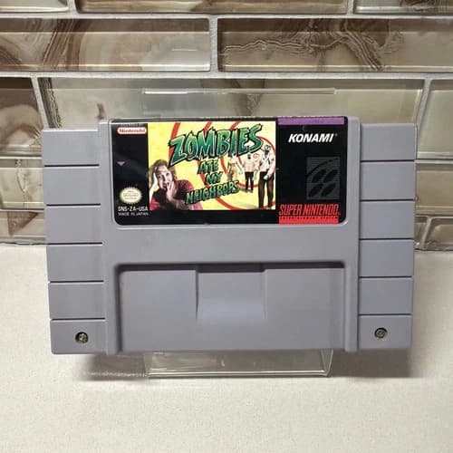 Zombies Ate My Neighbors Super Nintendo SNES Authentic Nice Label Rare