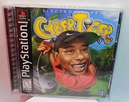 CyberTiger (Sony PlayStation 1, 1999) PS1 Cyber Tiger Woods CIB Complete In Box