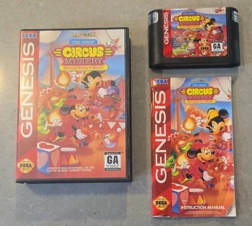 Great Circus Mystery (1994) Sega Genesis CIB Cleaned & Tested