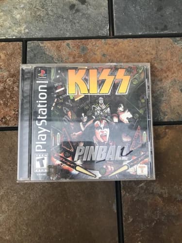 Kiss Pinball Playstation PS1 Video Game Complete Works With Manual