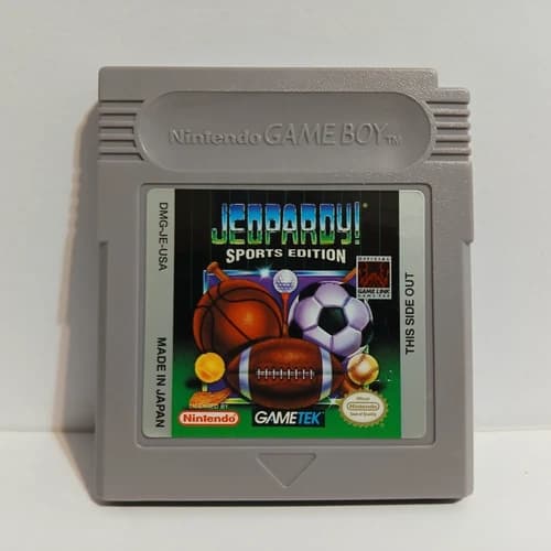Jeopardy Sports Edition (Nintendo Game Boy, 1994) game cartridge only works