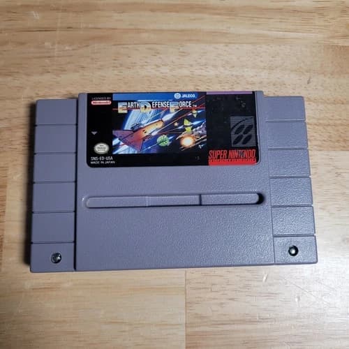 Super Earth Defense Force SNES Super Nintendo Entertainment System, 1992 Tested