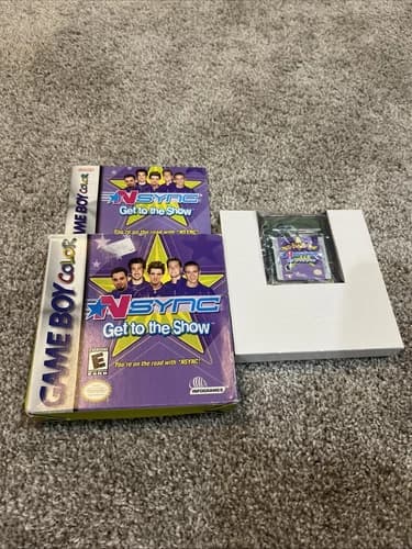 NSYNC: Get to the Show - Nintendo Gameboy Color GBC cartridge TESTED