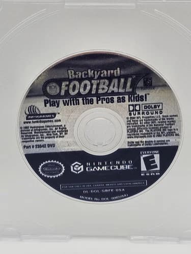Backyard Football (Nintendo GameCube, 2002) Disc Only Tested Working Resurfaced