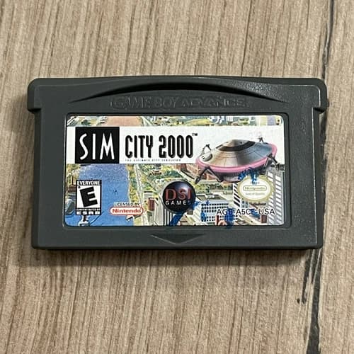 SimCity 2000 (Nintendo Game Boy Advance, 2003) GBA Authentic Tested & Working!!!