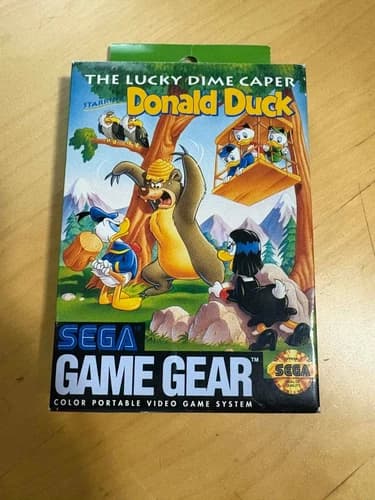 Lucky Dime Caper Starring Donald Duck Sega Game Gear Complete CIB w/ all inserts