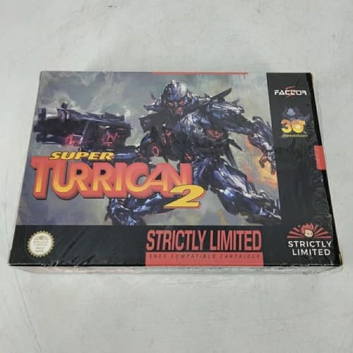 Super Turrican 2 Strictly Limited Games SLG SNES Complete CIB NTSC Cartridge