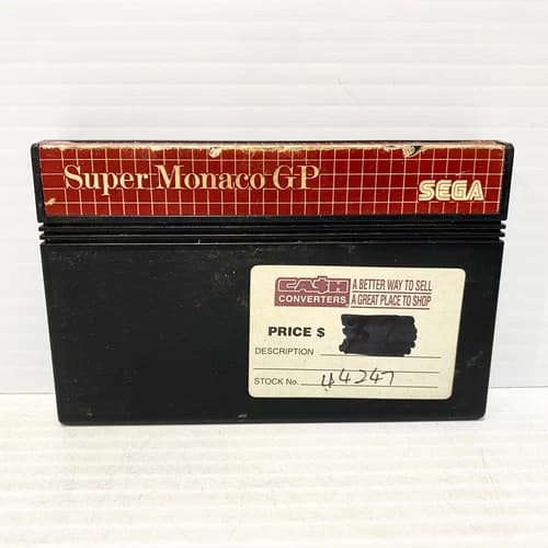 Super Monaco GP - Cartridge Only - Sega Master System - Tested - Free Postage