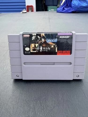 Batman Returns Super Nintendo SNES Cartridge tested Authentic