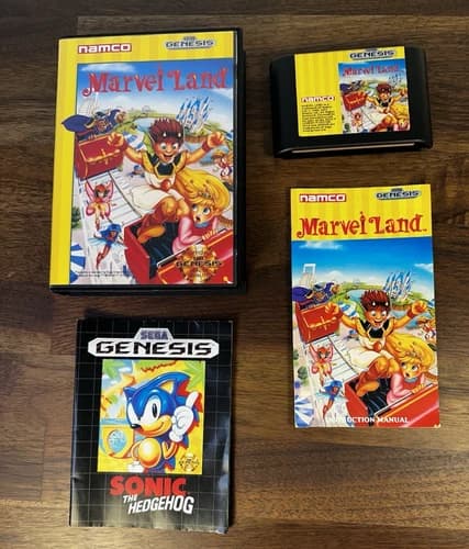 Marvel Land (Sega Genesis, 1991) Authentic Complete CIB