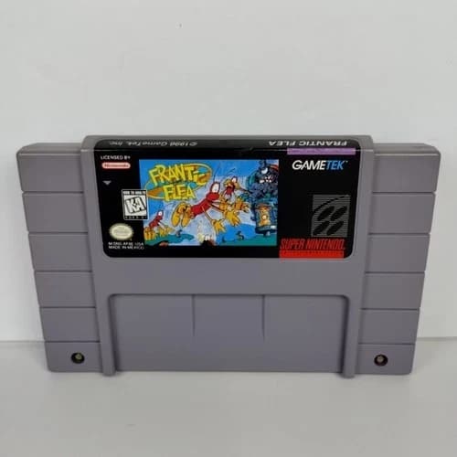 SNES Frantic Flea (Super Nintendo Entertainment System) Tested - Free Shipping