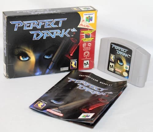 Perfect Dark N64 Nintendo 64 Complete CIB! Authentic! Good Condition! Rare!