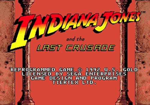 Indiana Jones And The Last Crusade - Sega Genesis Game
