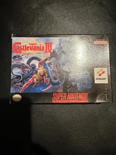 SUPER NINTENDO SNES SUPER CASTLEVANIA IV, COMPLETE IN BOX, USED